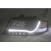 AUDI A4 B6 01 BLACK PROJECTOR HEADLAMP w BAR & LED AUDI A4 B6 01 BLACK PROJECTOR HEADLAMP w BAR & LED
